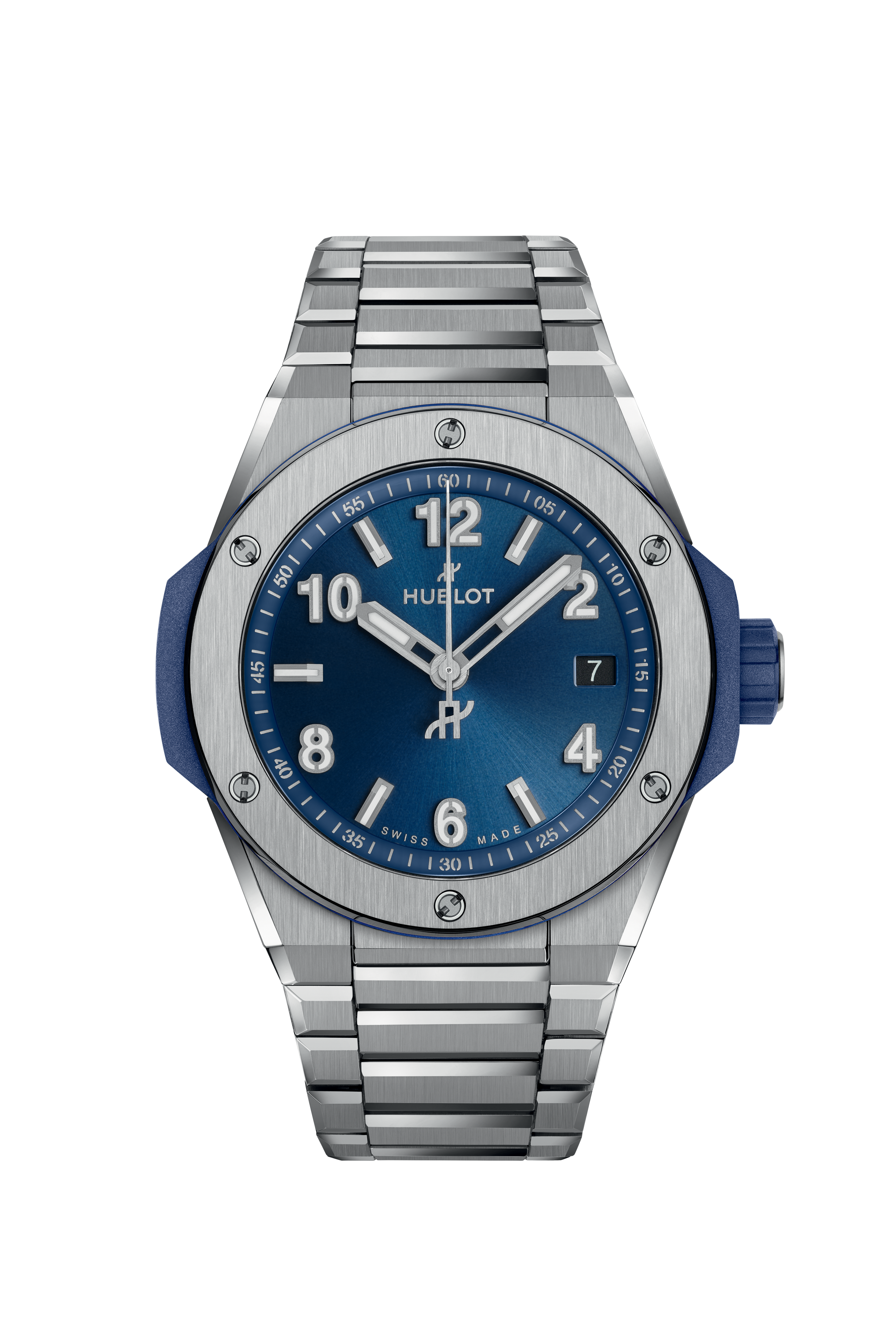 Big Bang Integrated Time Only Titanium Blue 38 mm Hublot