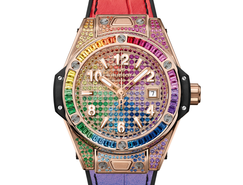 king gold rainbow hublot