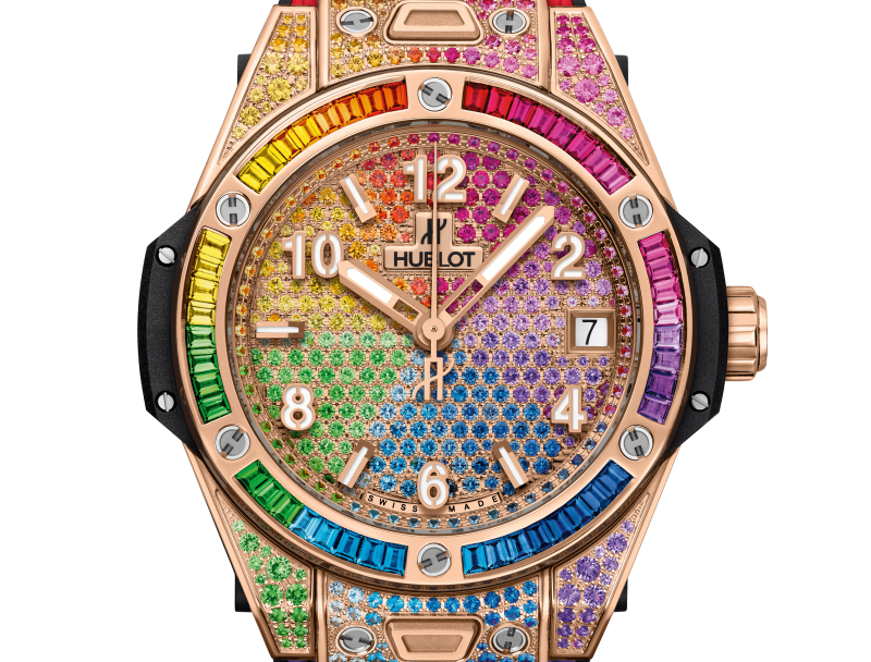 king gold rainbow hublot