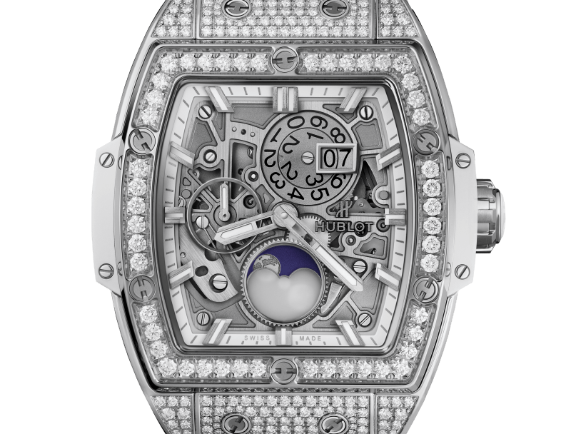 hublot spirit of big bang moonphase titanium white diamonds