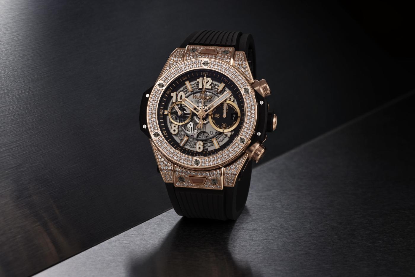 Hublot Watch Big Bang Unico King Gold 44 mm, Black