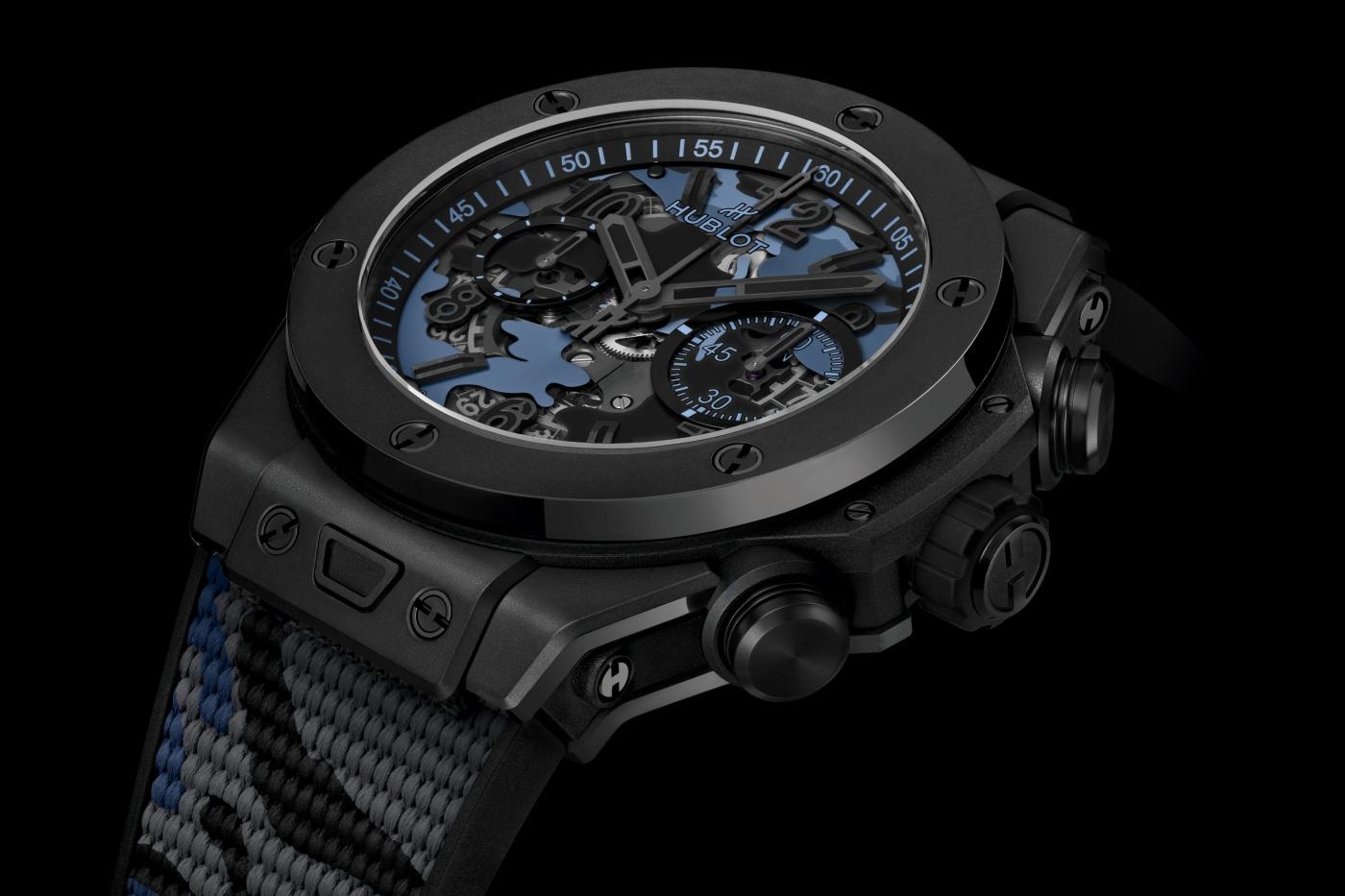 Big Bang Unico All Black Blue Camo 44 mm Hublot CA