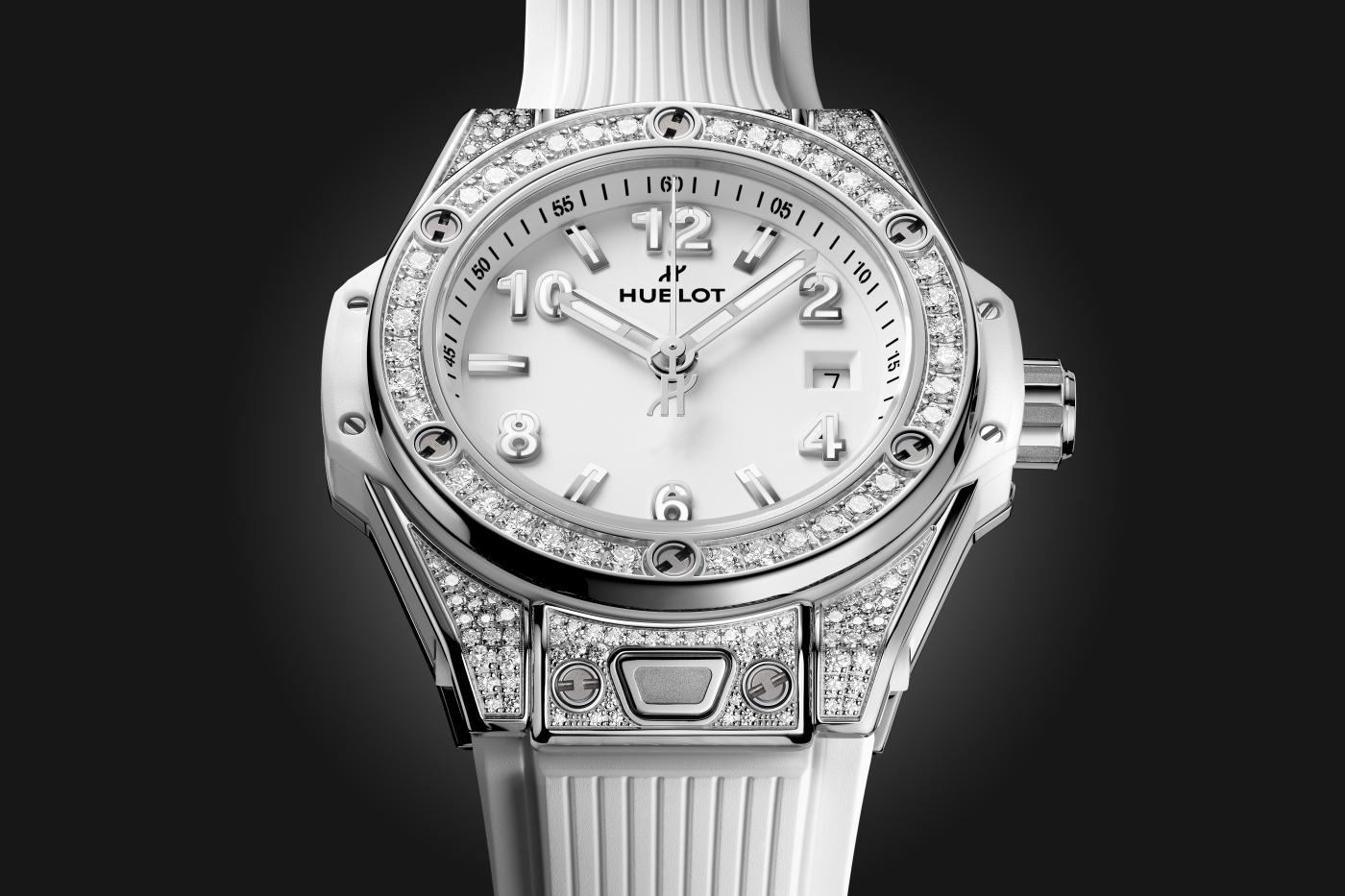 Big Bang One Click Steel White Diamonds 33 mm