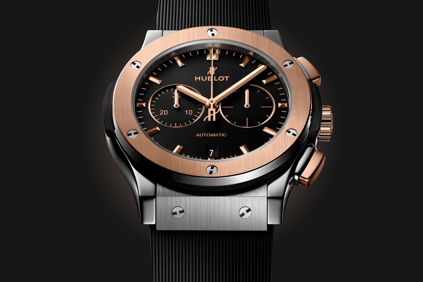 Hublot classic fusion clearance titanium king gold