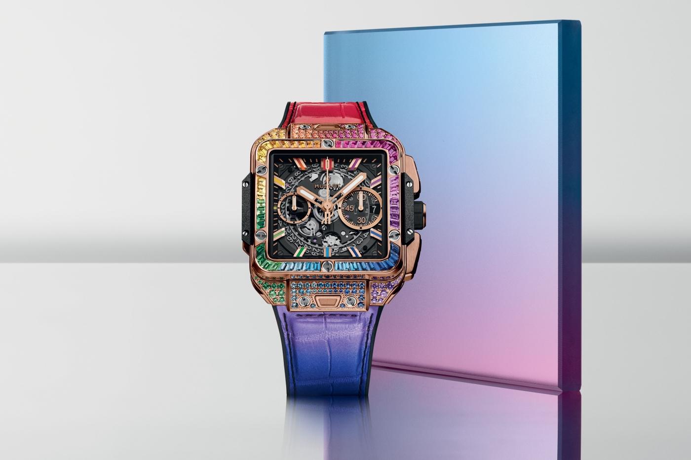 Hublot king gold rainbow best sale