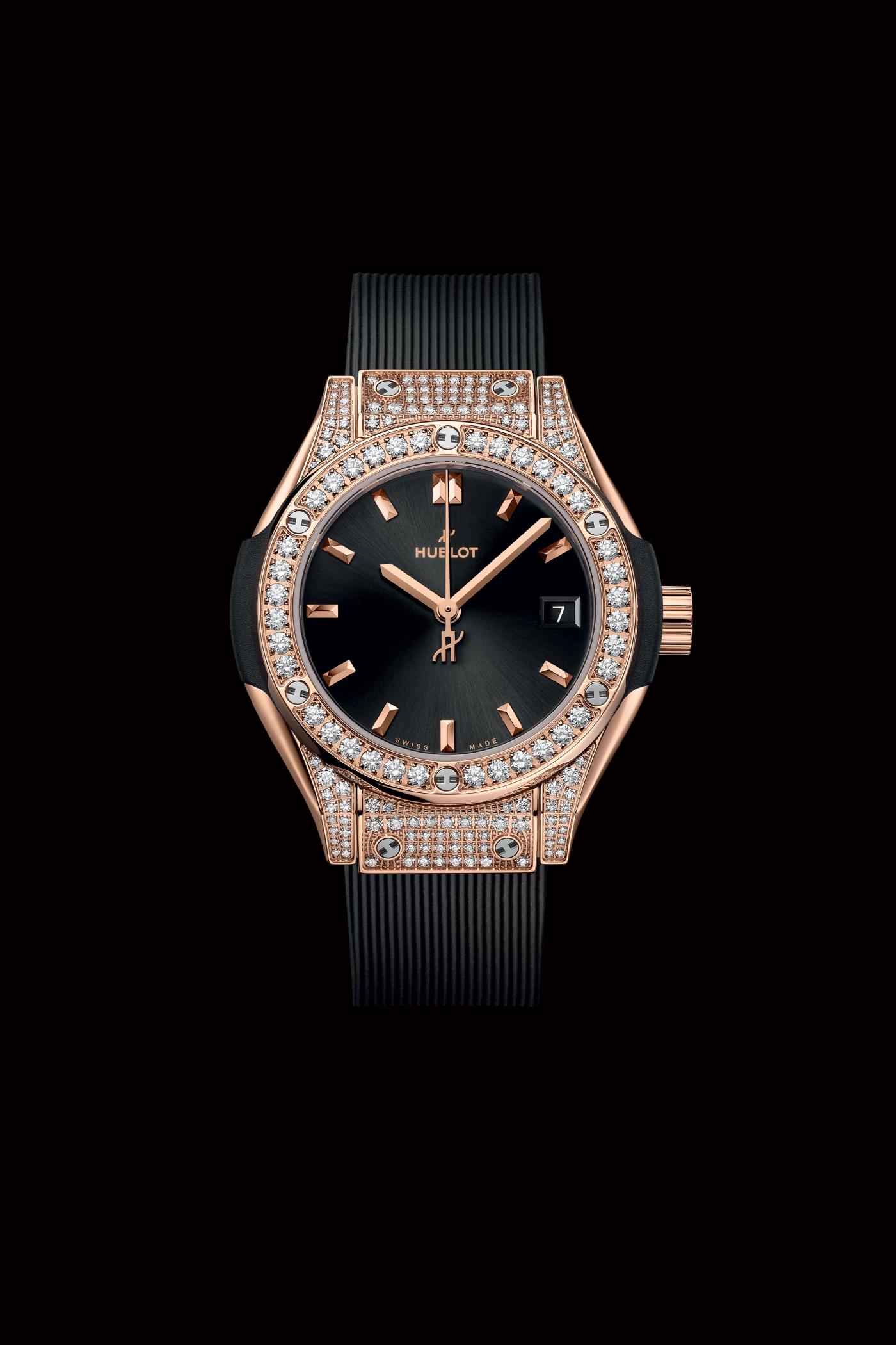 Classic Fusion King Gold Pavé 29 mm | Hublot