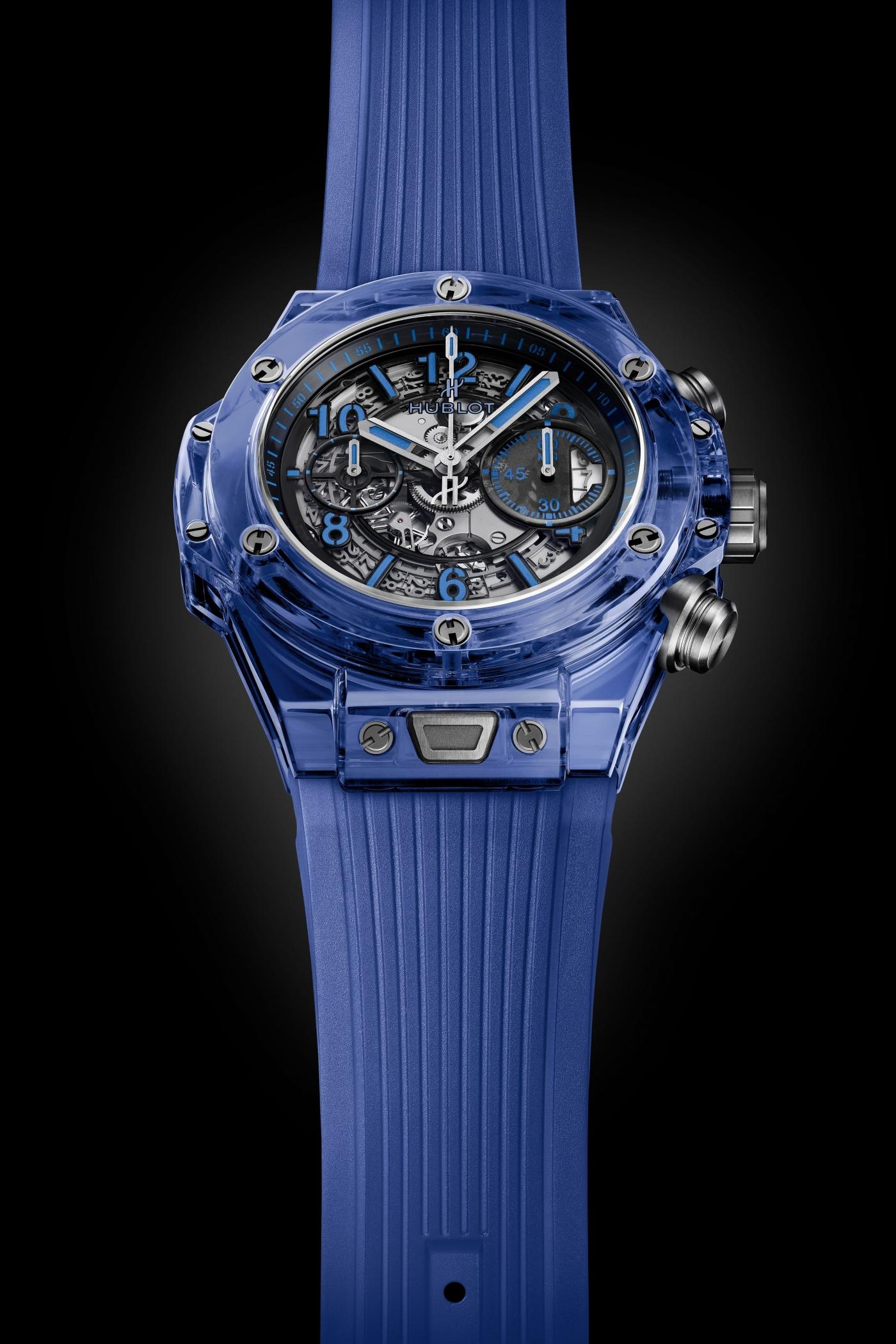 blue sapphire crystal watch