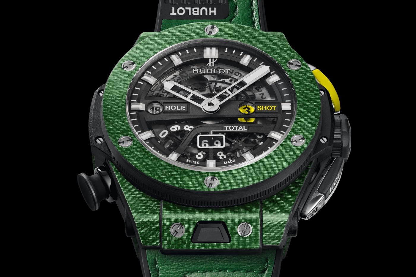 Big Bang Unico Golf Green Carbon 45 mm