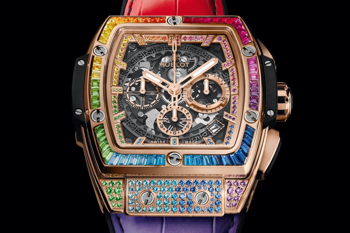 king gold rainbow hublot