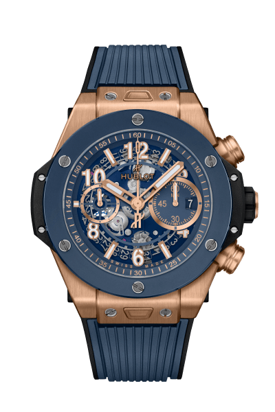 big bang unico king gold blue ceramic 44 mm